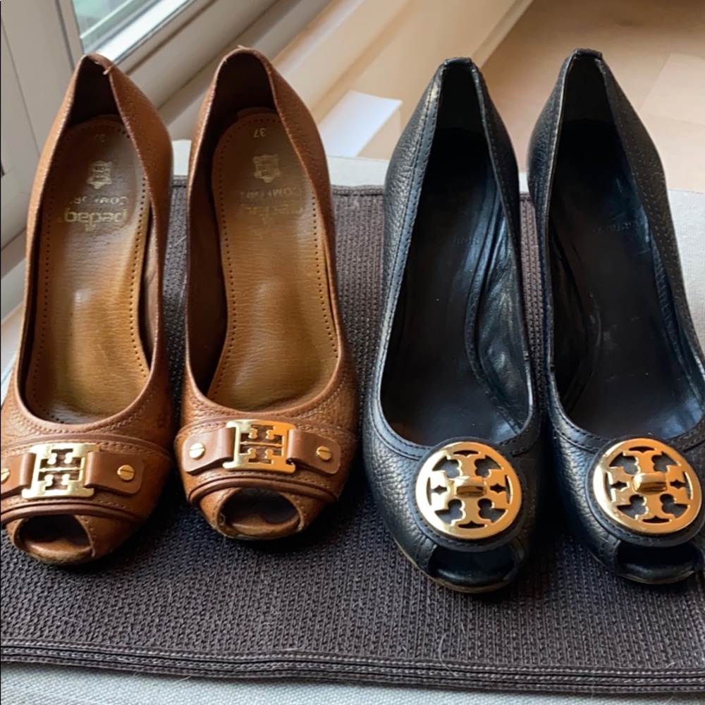 Two Tory Burch Wedges